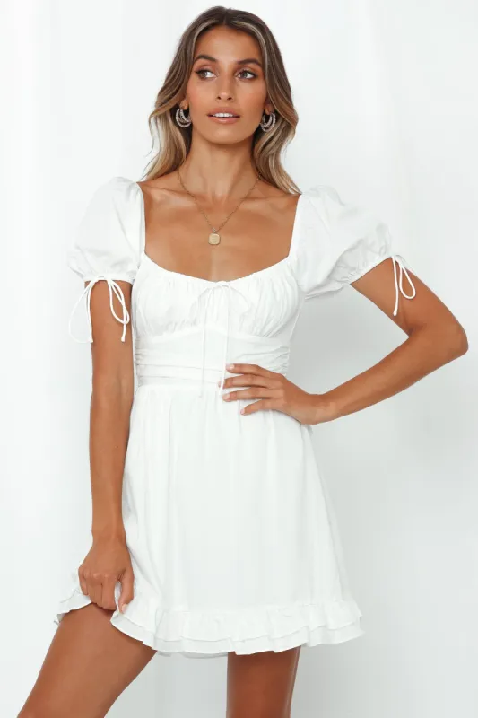 Lust At First Sight Dress White sold by Hello Molly