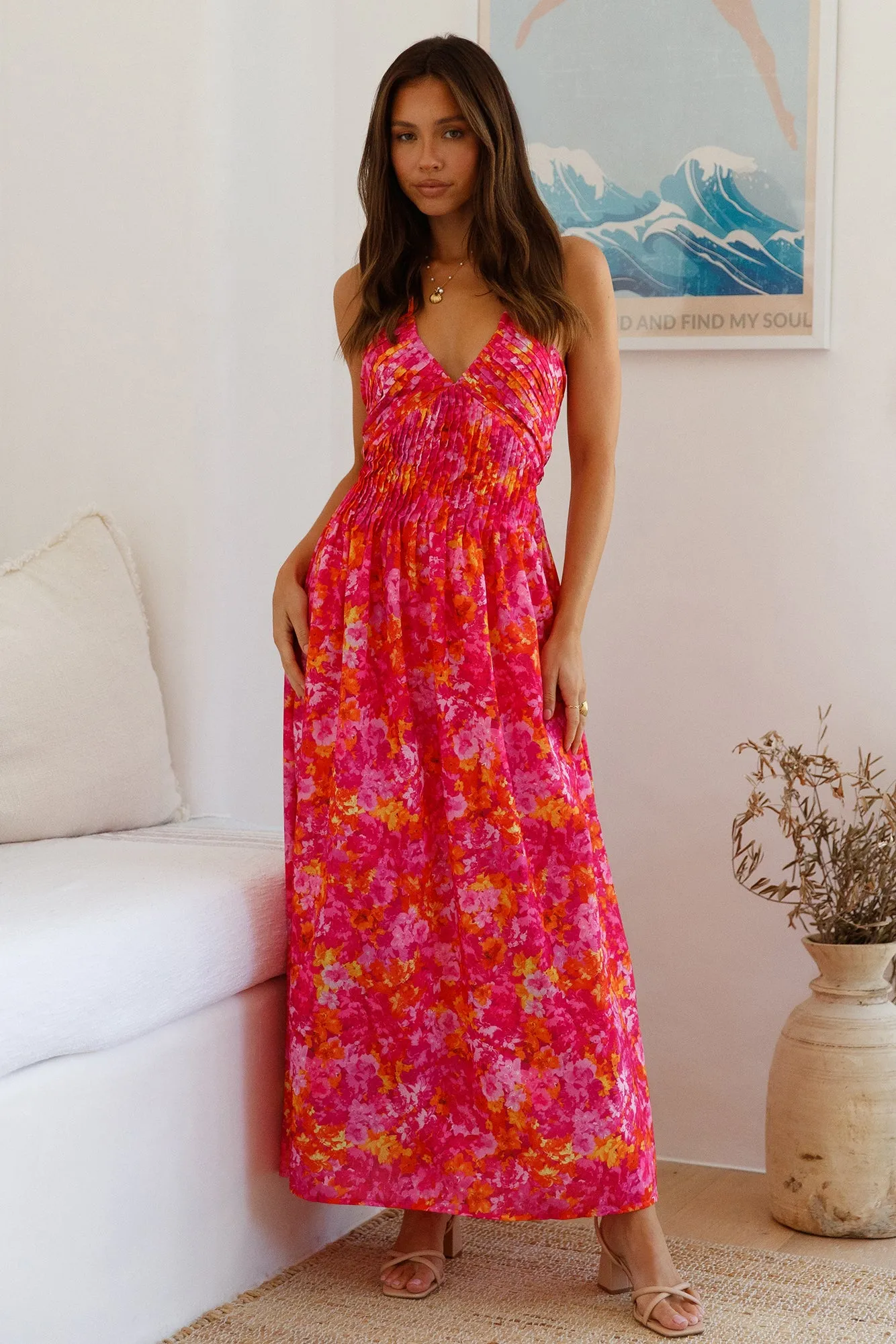 Luxe Ways Maxi Dress Pink sold by Hello Molly product image thumbnail 4
