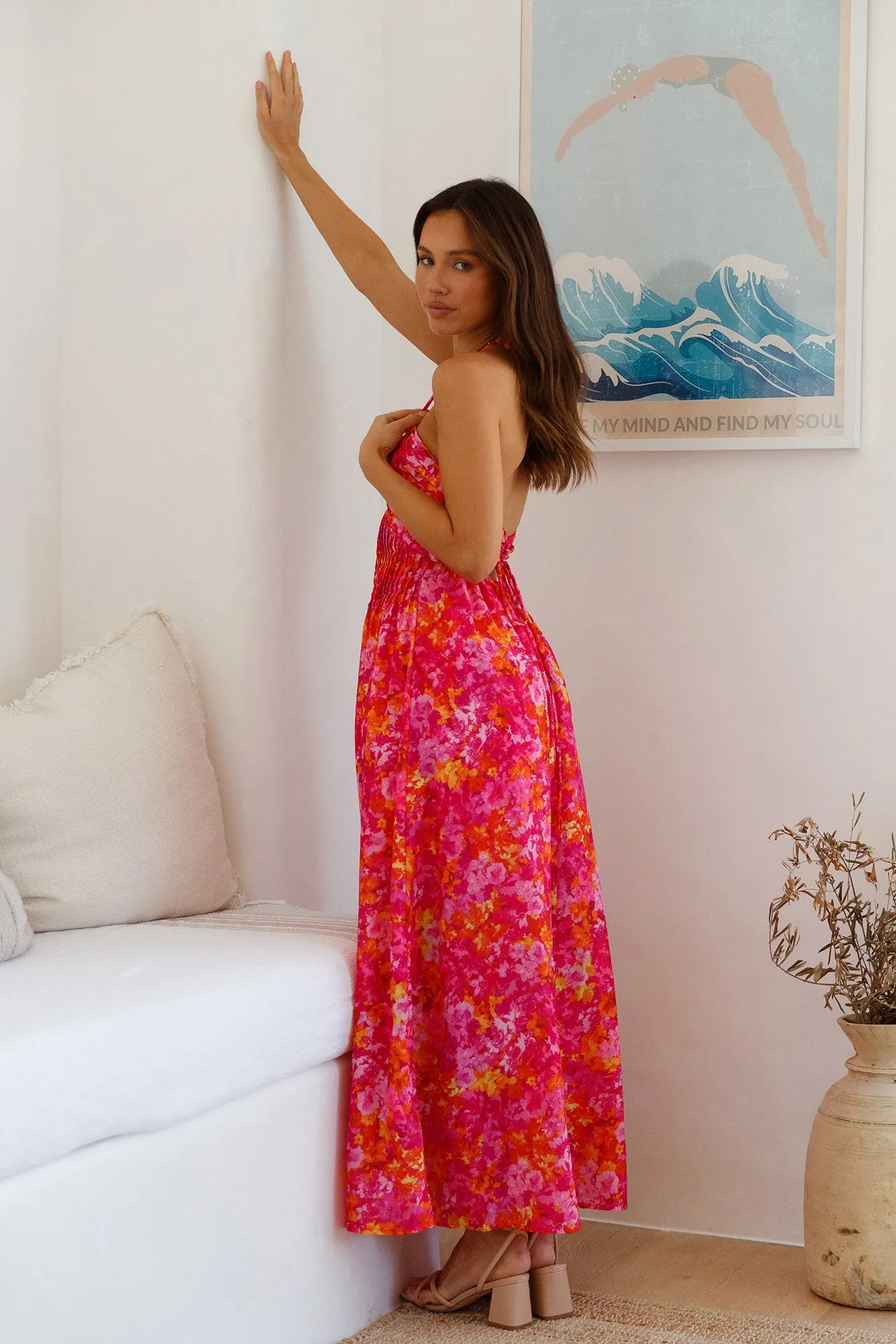 Luxe Ways Maxi Dress Pink sold by Hello Molly product image thumbnail 3