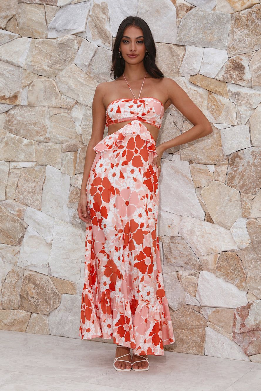 Bring The Mood Maxi Dress Orange sold by Hello Molly product image thumbnail 3