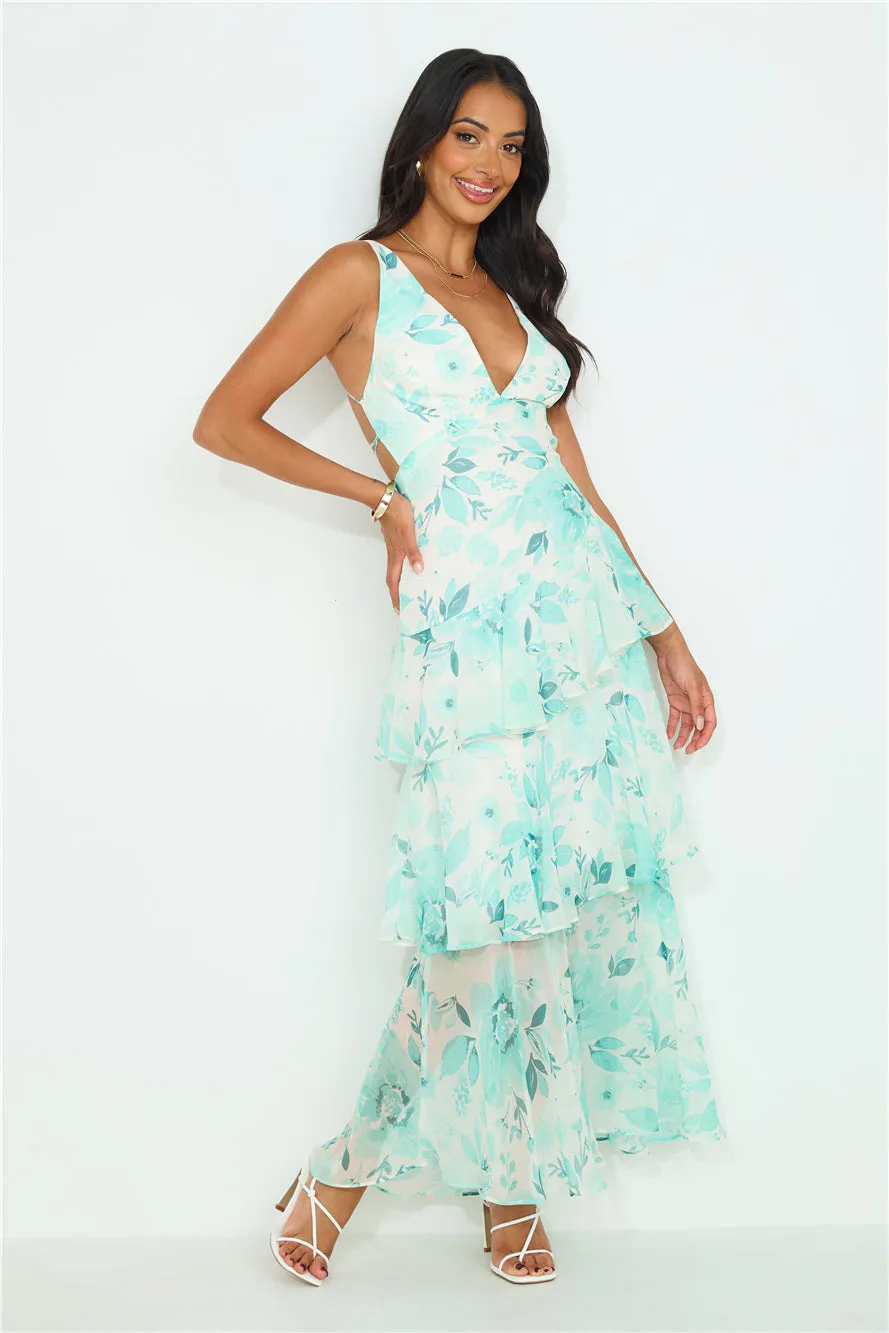 Diamond Worthy Maxi Dress Green sold by Hello Molly