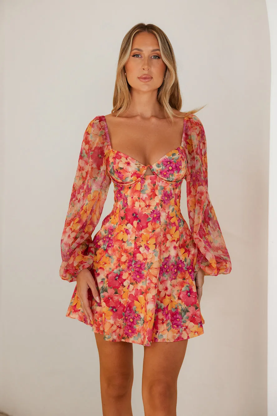 Janeiro Sun Long Sleeve Mini Dress Pink sold by Hello Molly product image thumbnail 4