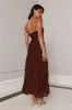 Always The Muse Mesh Maxi Dress Brown sold by Hello Molly