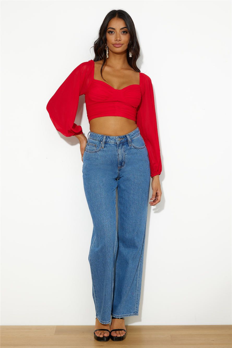 Enchanting Hymns Crop Red sold by Hello Molly product image thumbnail 3