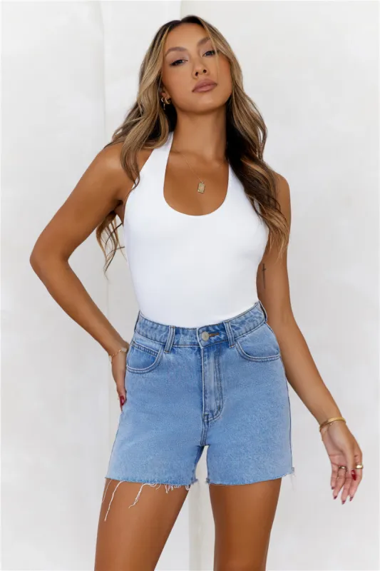 HELLO MOLLY BASE Going Viral Halter Top White sold by Hello Molly