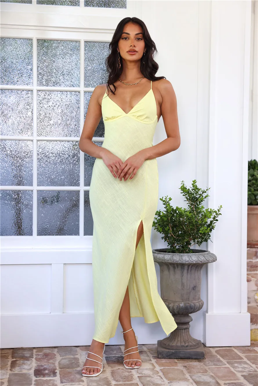 Coastal Resort Linen Maxi Dress Yellow sold by Hello Molly product image thumbnail 5