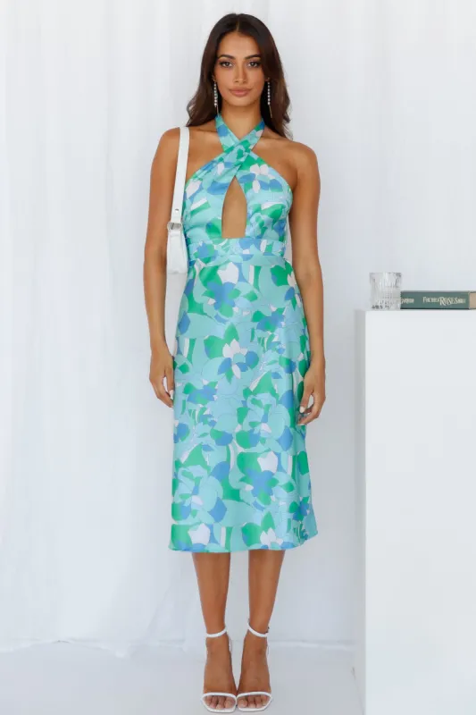 Funky Lover Midi Dress Green sold by Hello Molly