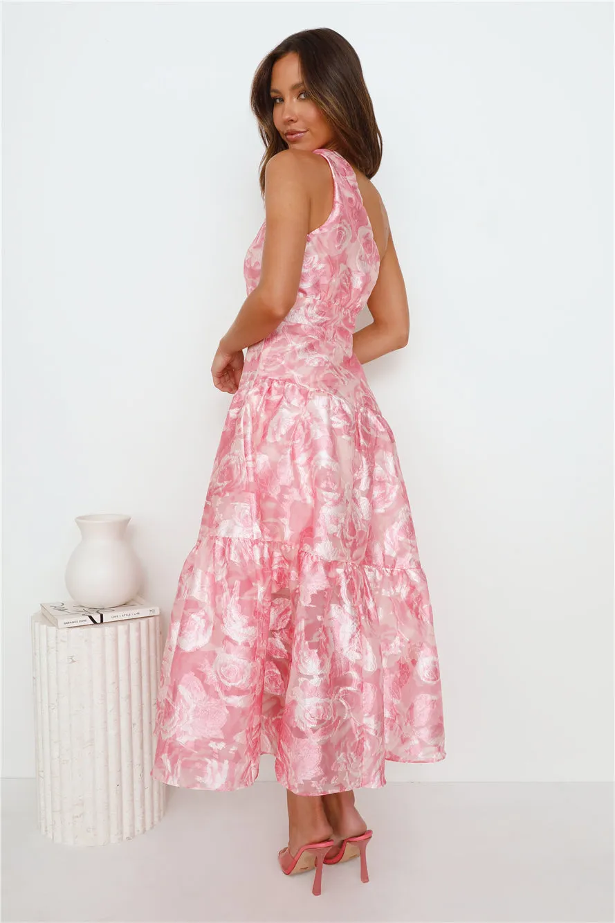 Fashion Blast One Shoulder Midi Dress Pink sold by Hello Molly product image thumbnail 4