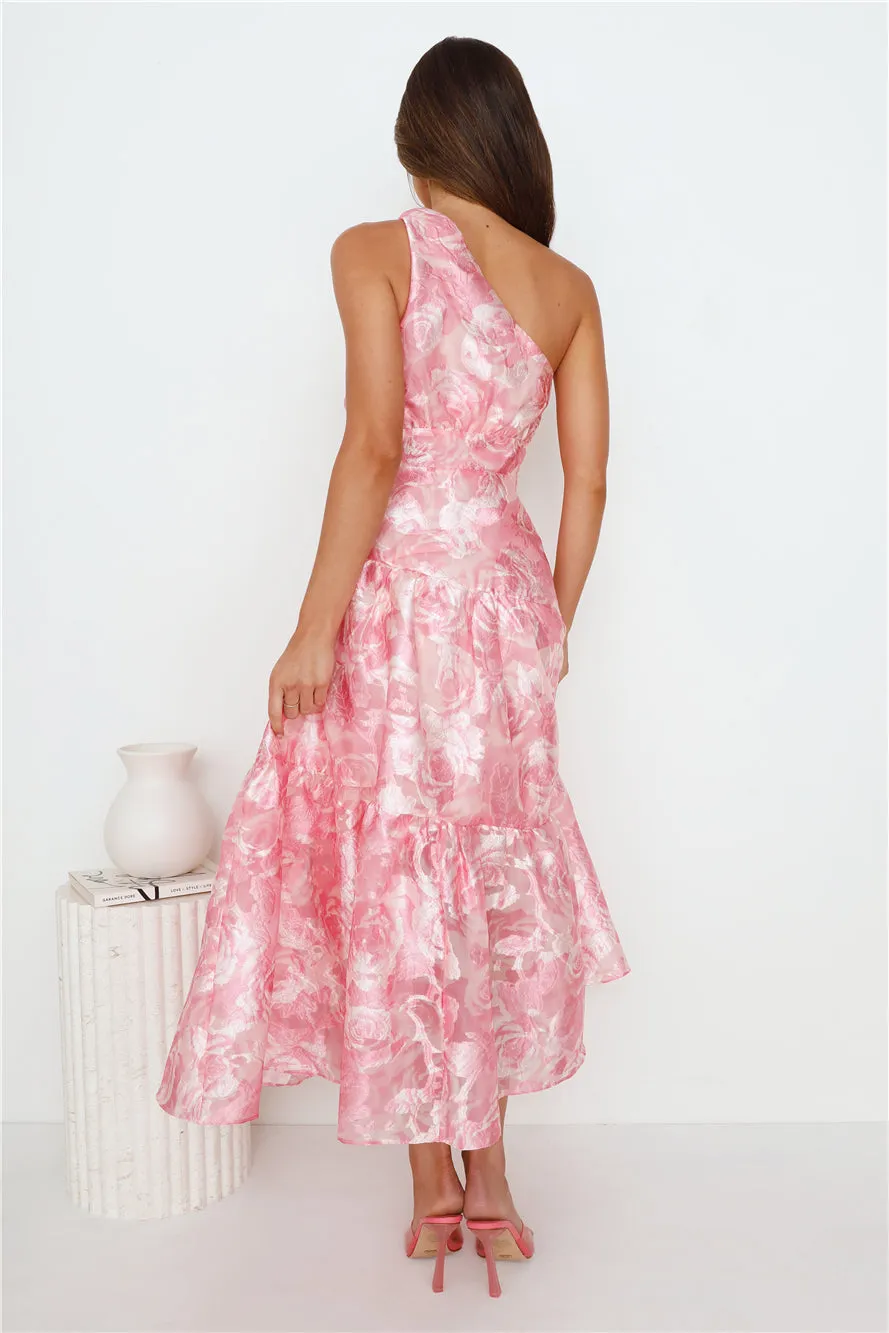 Fashion Blast One Shoulder Midi Dress Pink sold by Hello Molly product image thumbnail 5