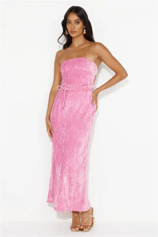 Love The Mirror Girl Maxi Dress Pink sold by Hello Molly