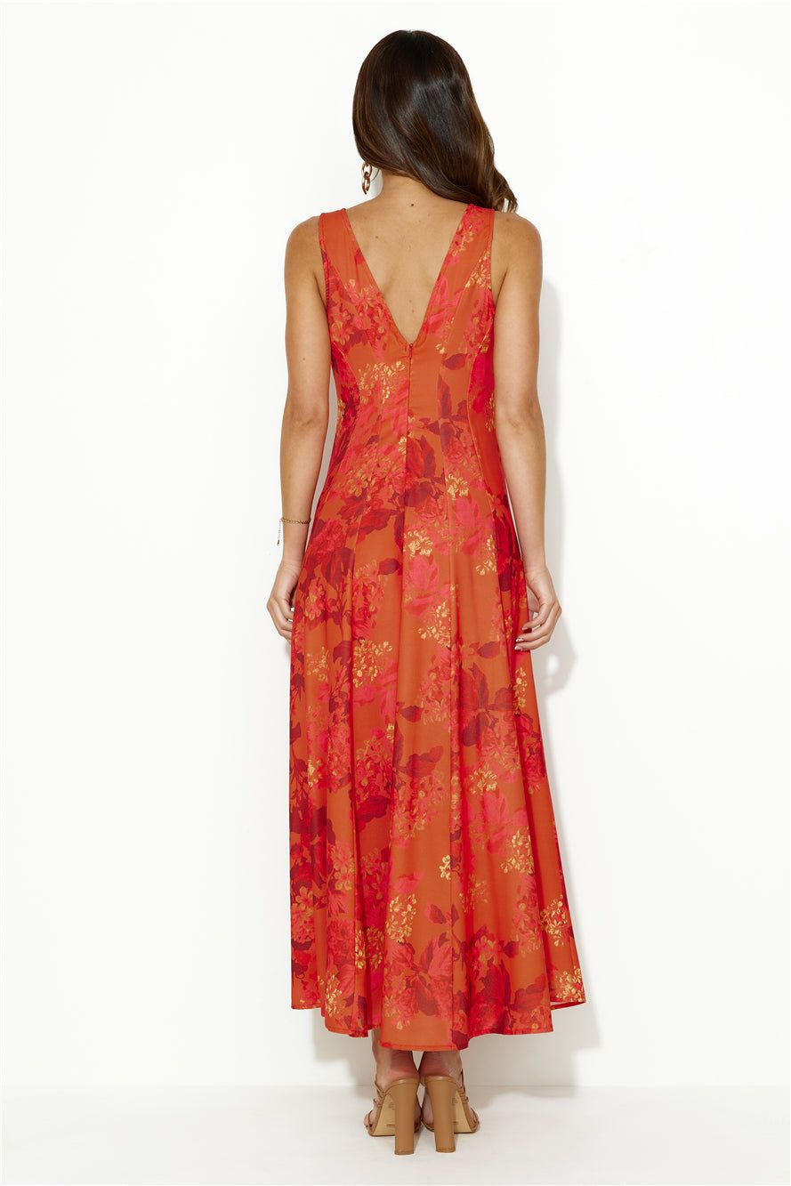 Perfectly Swaying Midi Dress Red sold by Hello Molly product image thumbnail 5