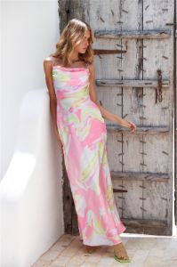 Party Pop Maxi Dress Pink sold by Hello Molly