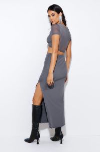 Energy For You Mesh Crop Top Grey sold by Hello Molly