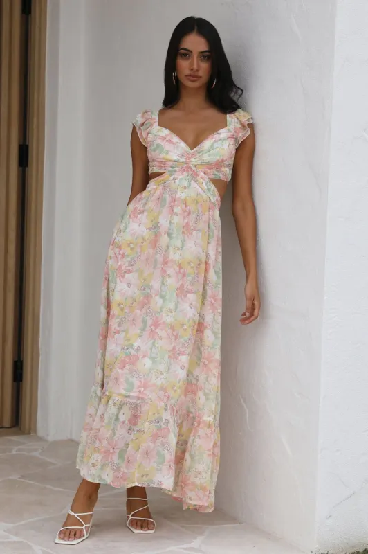 Watching Sunsets Maxi Dress Pink sold by Hello Molly