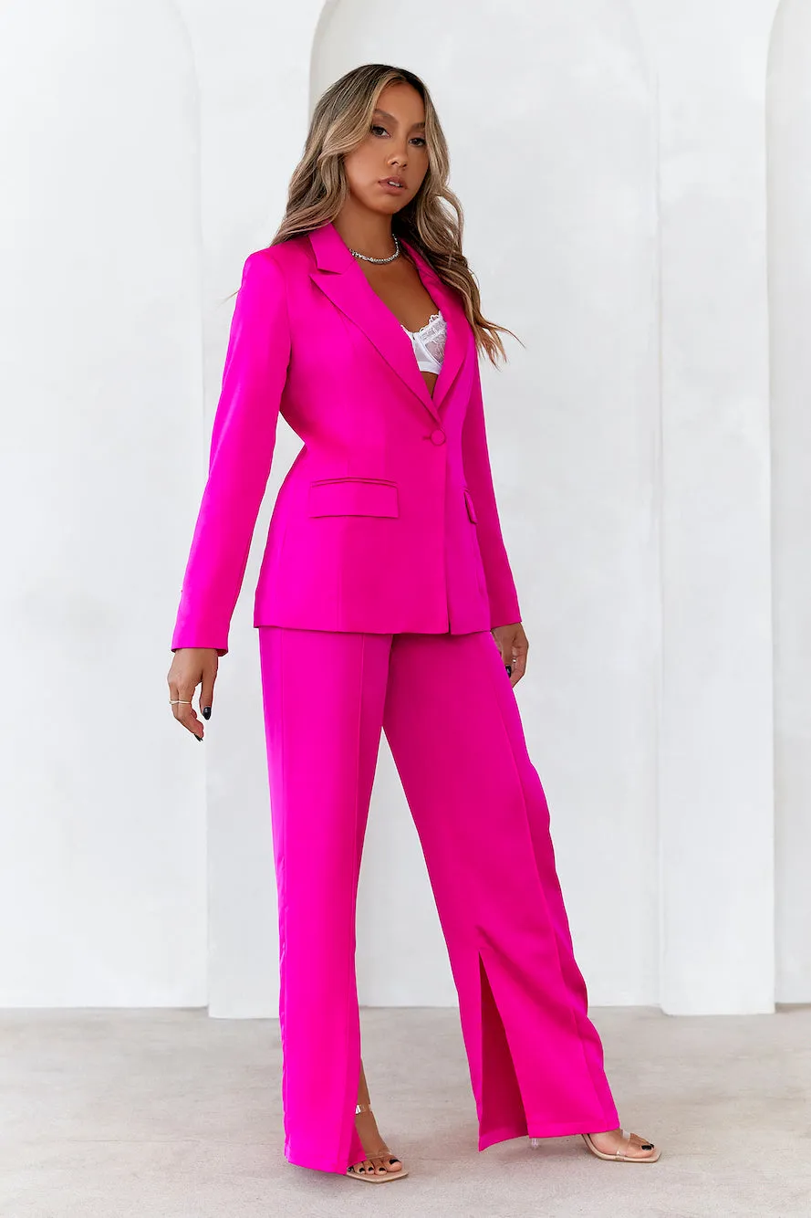 HELLO MOLLY À La Mode Satin Pants Fuchsia sold by Hello Molly product image thumbnail 3