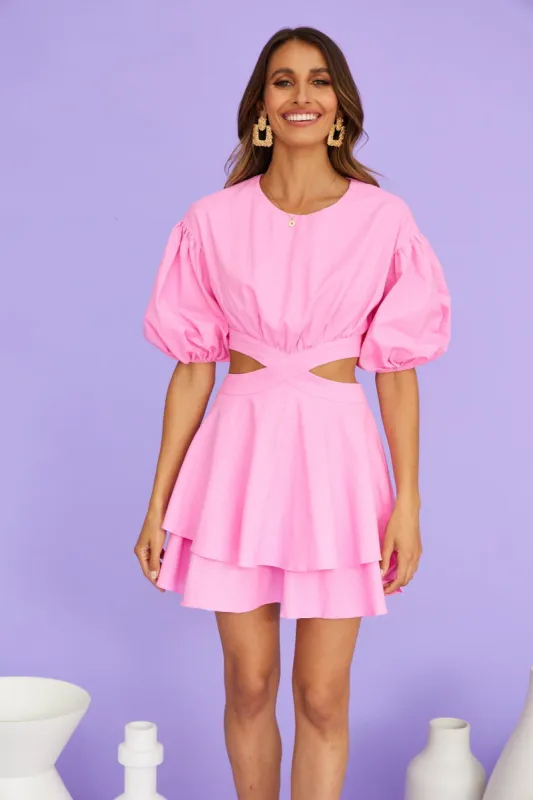 Lovely Limelight Dress Pink sold by Hello Molly