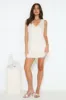 Perfect Pixie Mini Dress Beige sold by Hello Molly