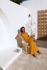 Sweet Revelation Maxi Dress Yellow sold by Hello Molly