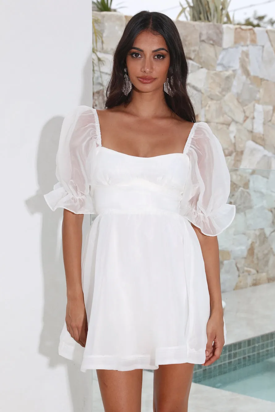 Be A Princess Mini Dress White sold by Hello Molly product image thumbnail 4