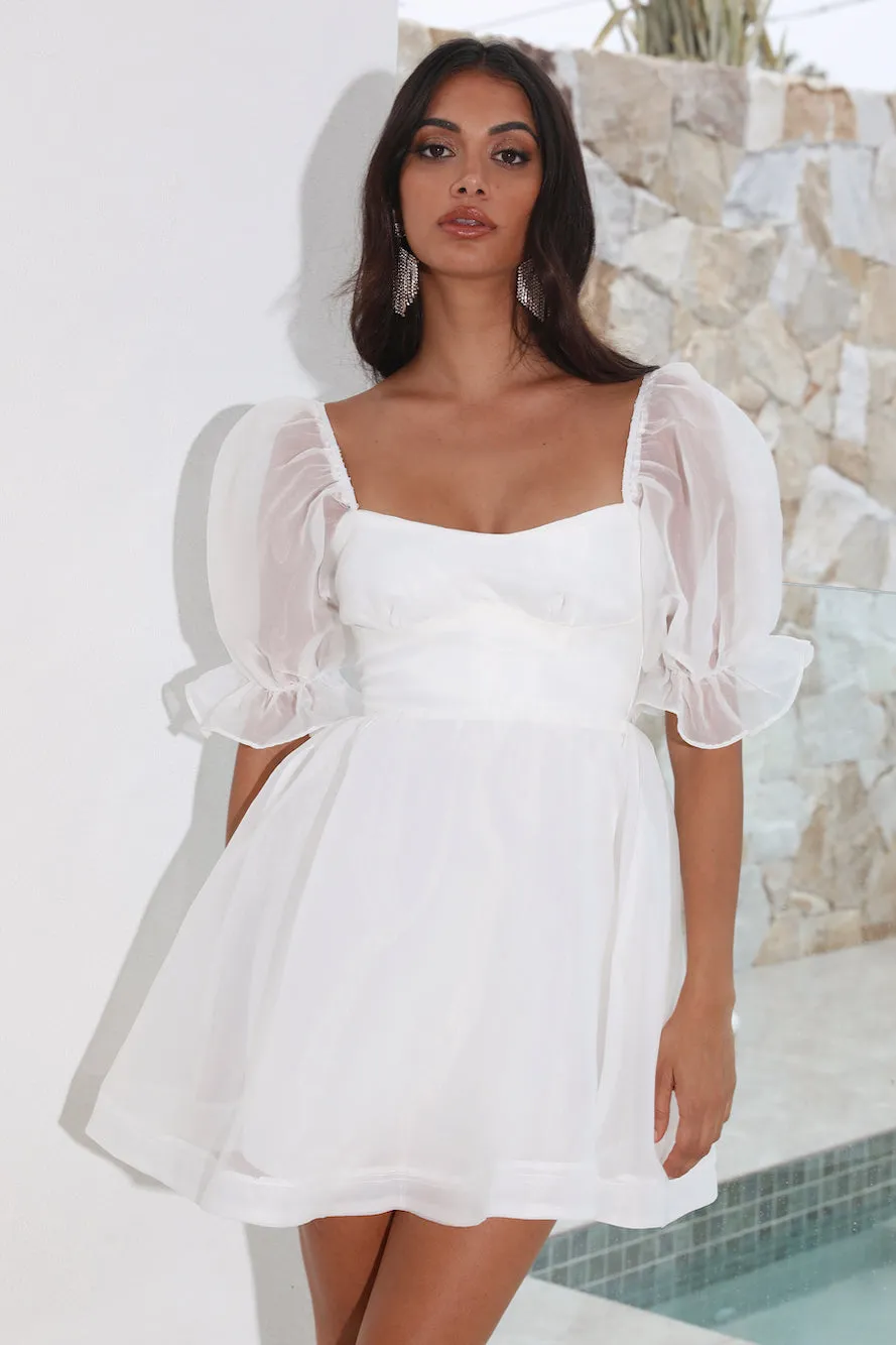 Be A Princess Mini Dress White sold by Hello Molly