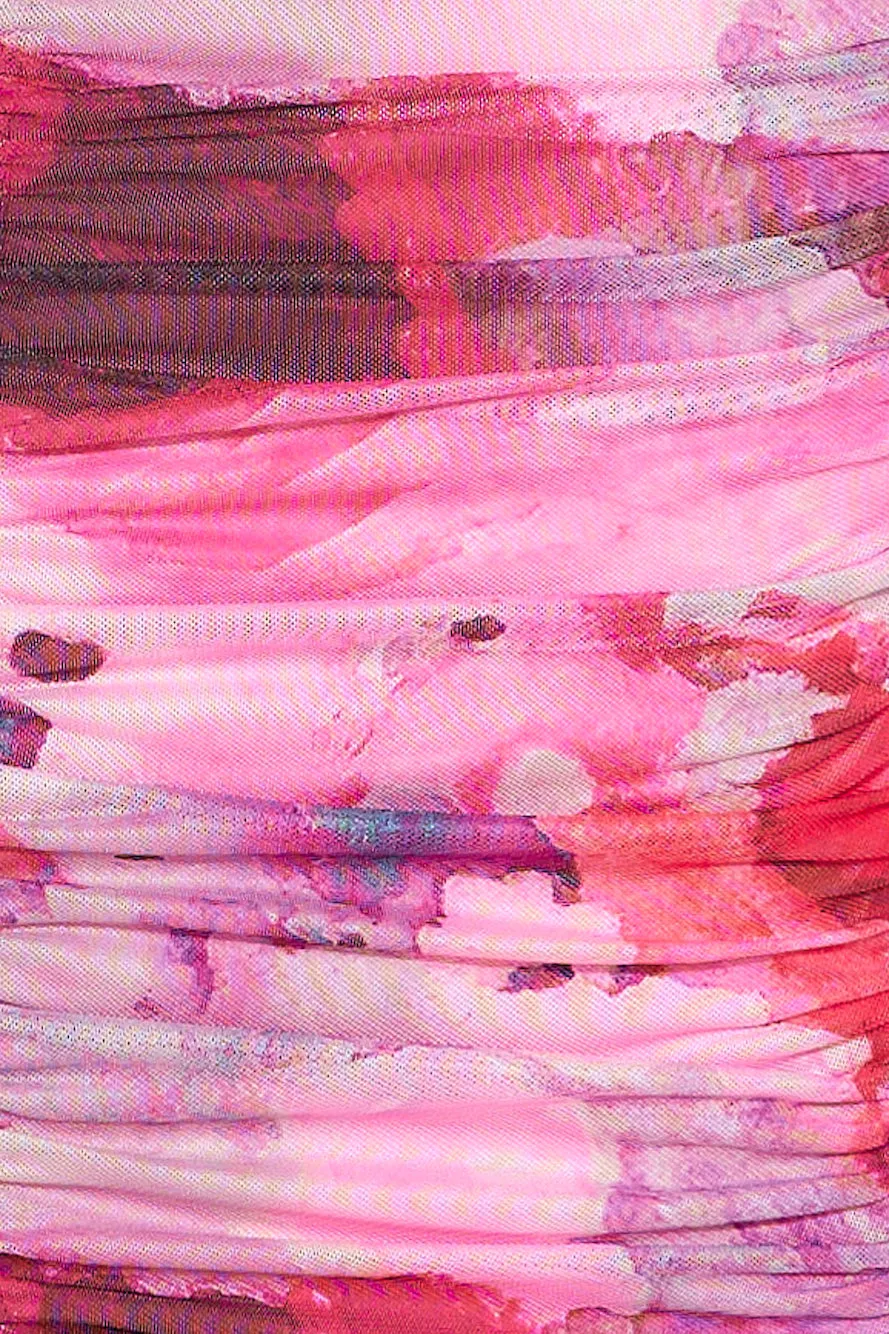 Seen In The Night Mesh Maxi Dress Pink sold by Hello Molly product image thumbnail 5