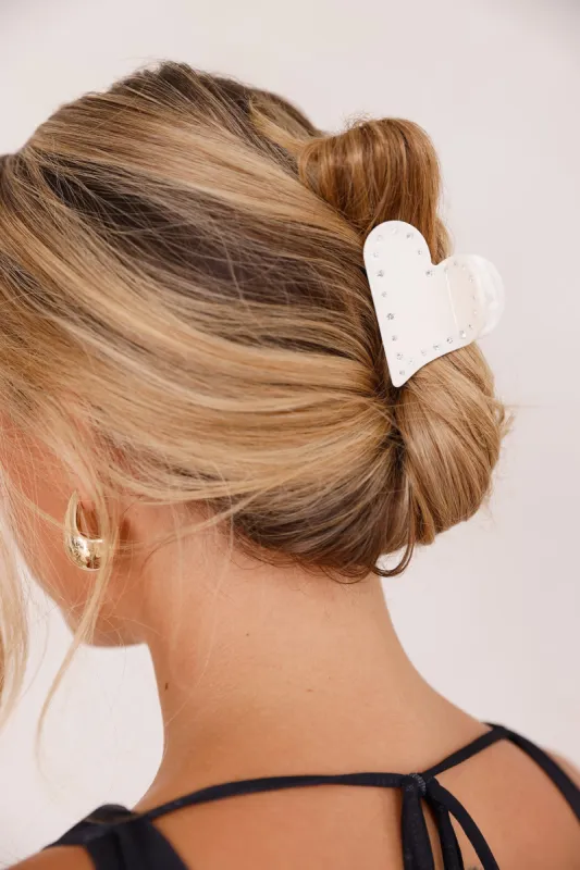 Style Love Claw Clip White sold by Hello Molly