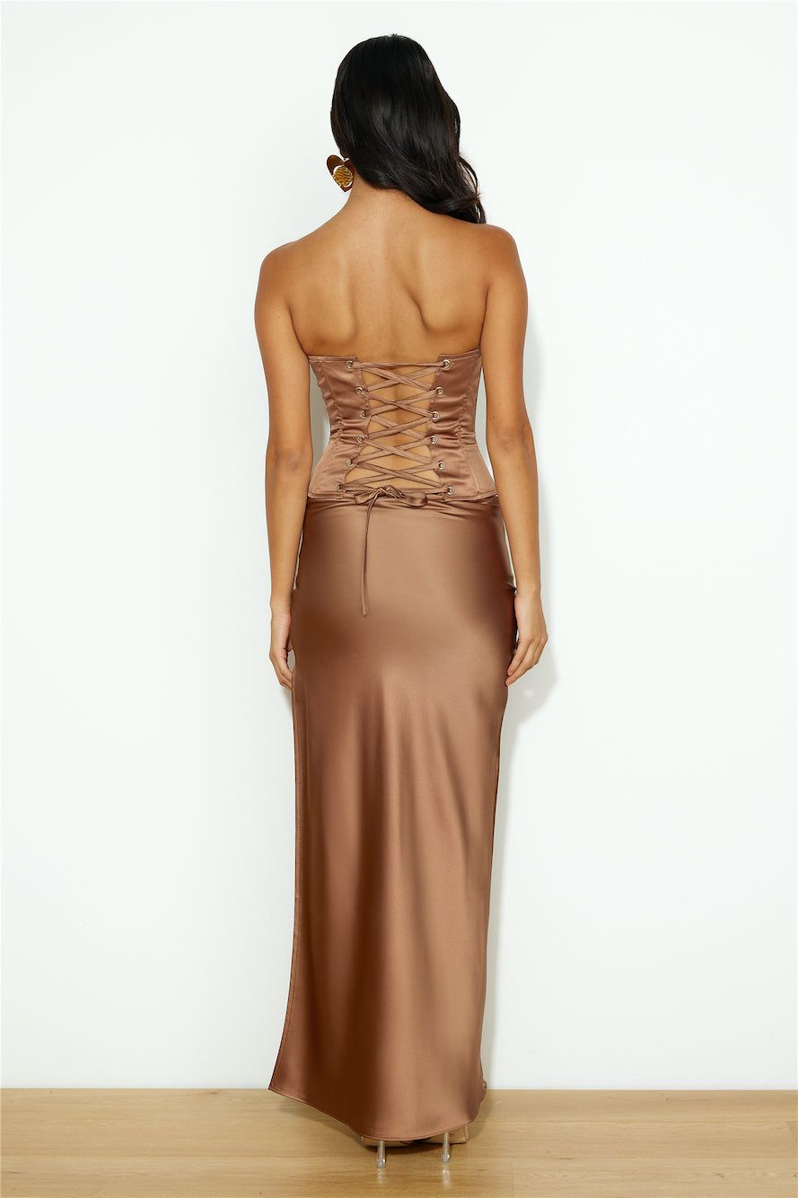 LIONESS Devon Maxi Skirt Russet sold by Hello Molly product image thumbnail 5