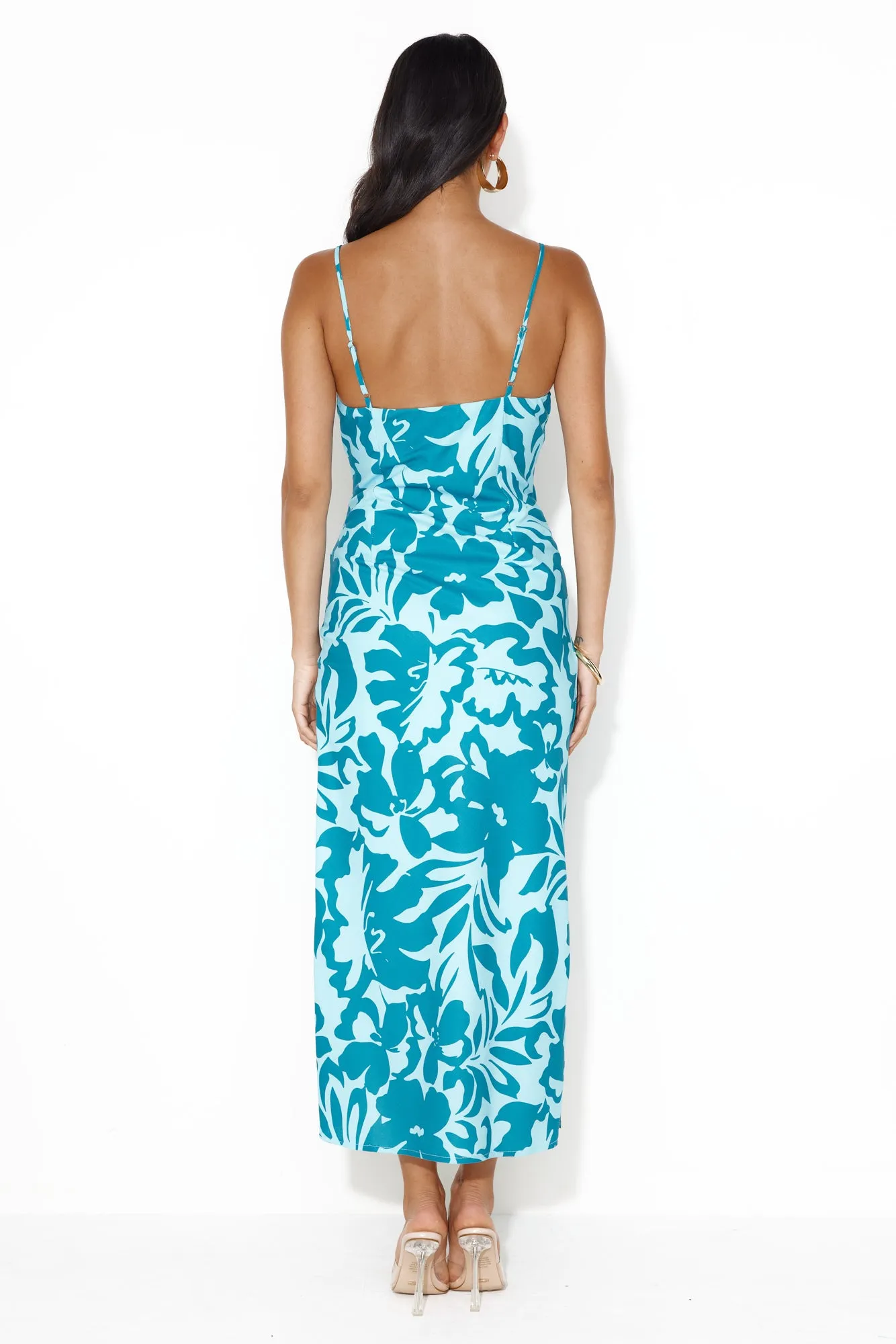 Beauty Of Music Maxi Dress Teal sold by Hello Molly product image thumbnail 4