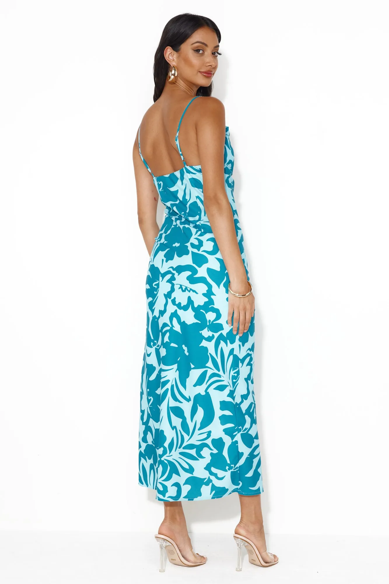 Beauty Of Music Maxi Dress Teal sold by Hello Molly product image thumbnail 3
