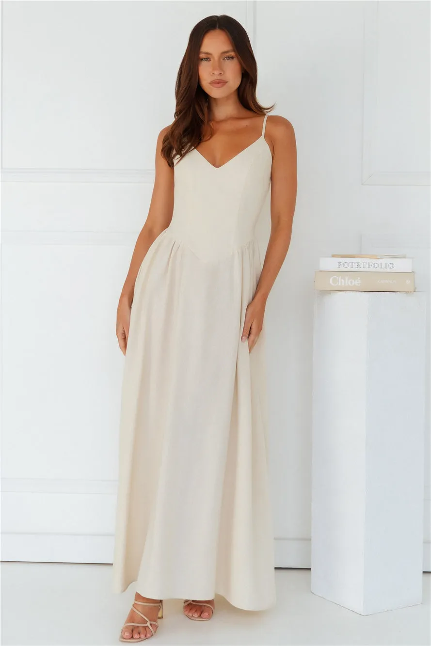 Zephy Maxi Dress Sand sold by Hello Molly