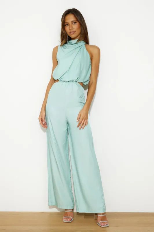 Her Values Jumpsuit Sage sold by Hello Molly