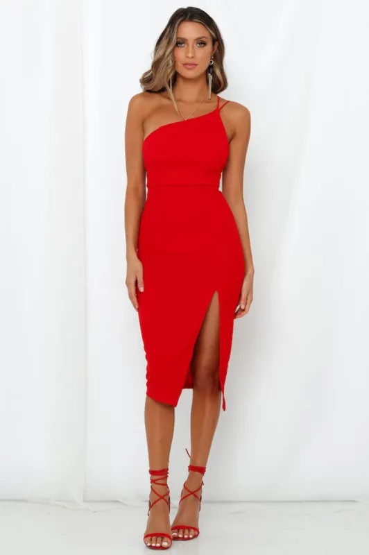 HELLO MOLLY Taking It Back Dress Red sold by Hello Molly