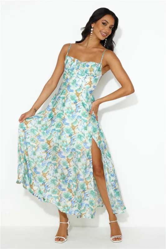 Surround Me Maxi Dress Green sold by Hello Molly