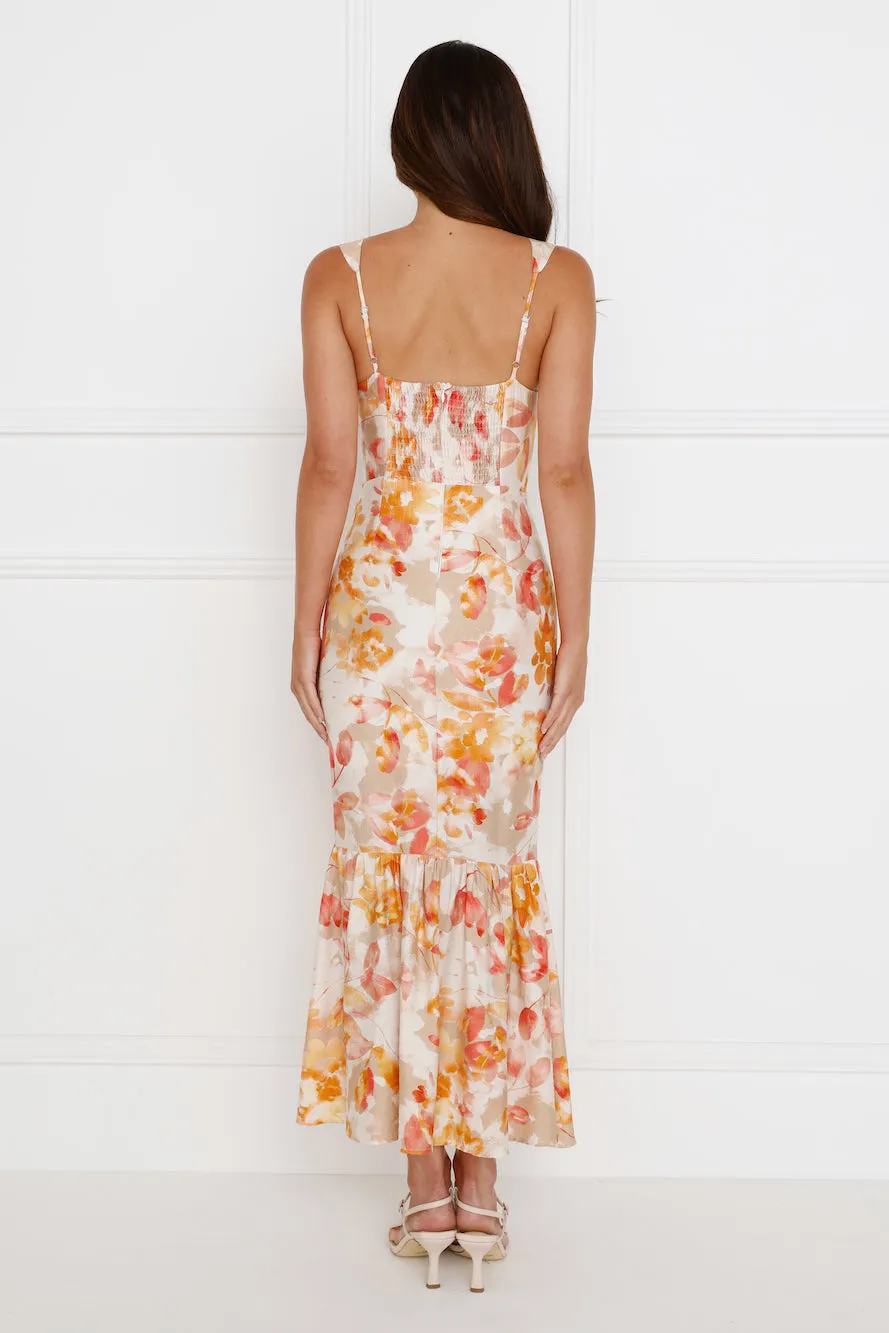 Music To Me Maxi Dress Orange sold by Hello Molly product image thumbnail 4