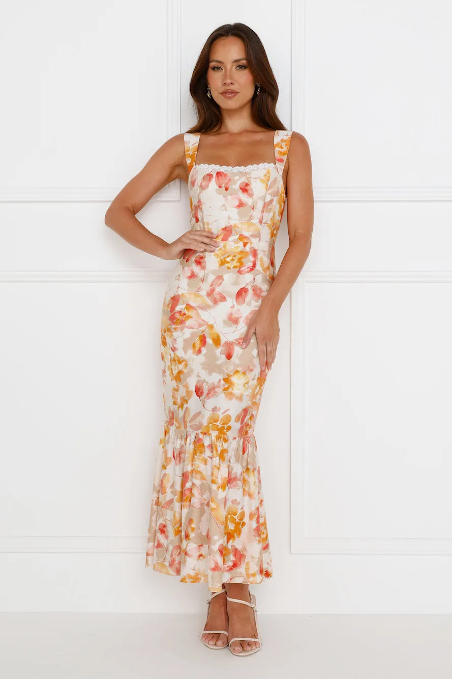 Music To Me Maxi Dress Orange sold by Hello Molly