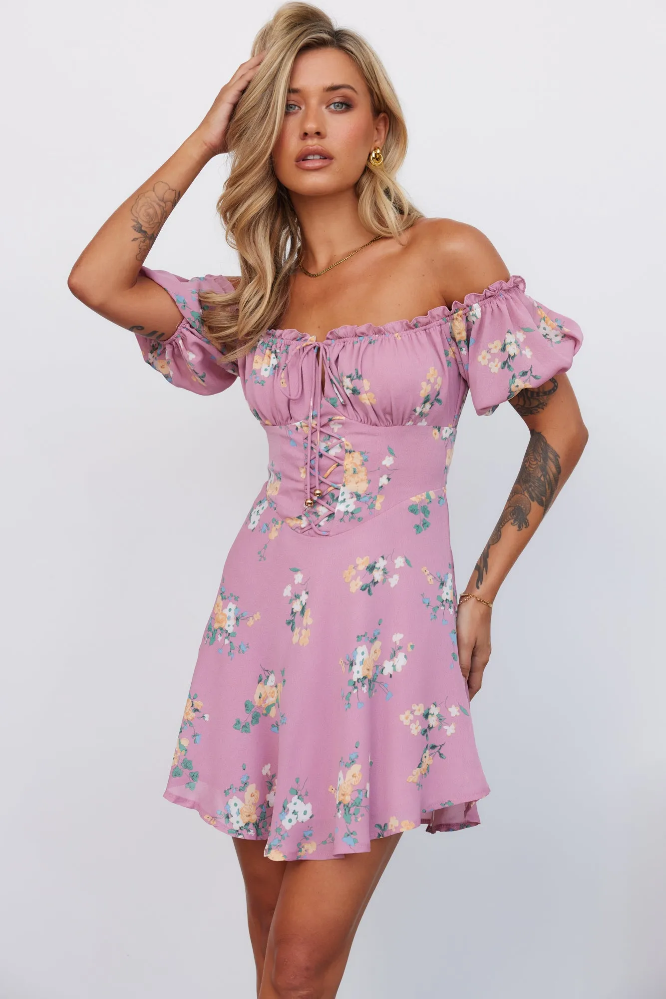 Rosy Renaissance Dress Floral sold by Hello Molly product image thumbnail 4