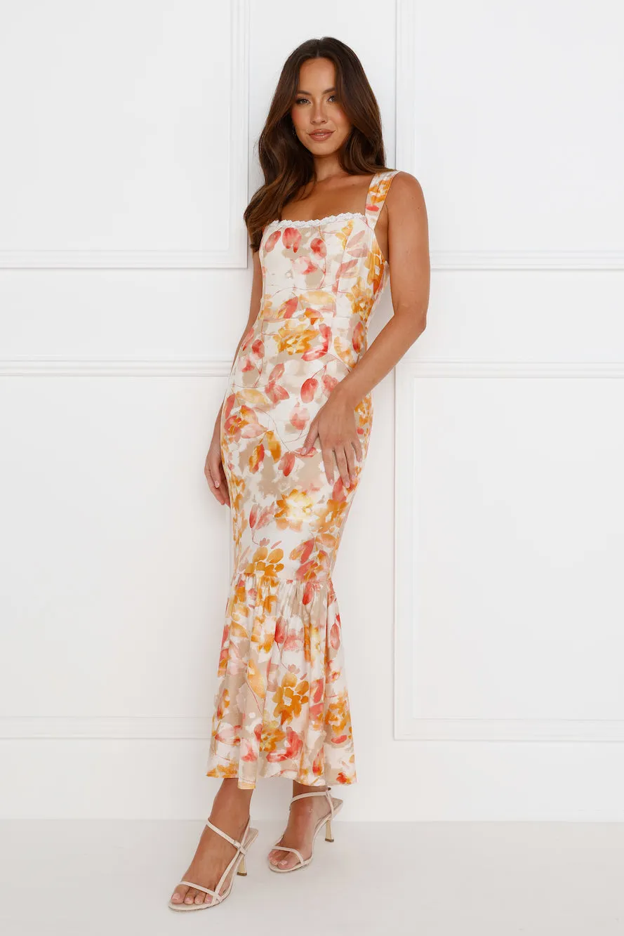 Music To Me Maxi Dress Orange sold by Hello Molly product image thumbnail 2