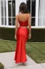 Cool Spritz Midi Skirt Red sold by Hello Molly