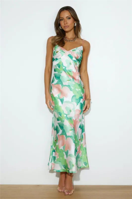 Having Fun Maxi Dress Green sold by Hello Molly