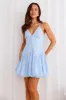 Champagne Sunsets Mini Dress Blue sold by Hello Molly