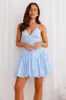 Champagne Sunsets Mini Dress Blue sold by Hello Molly