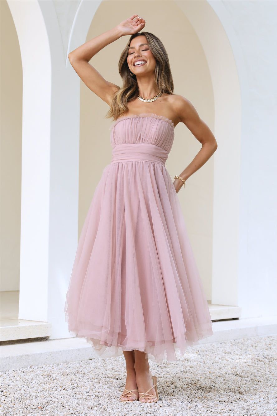 VIP Mood Midi Dress Pink sold by Hello Molly product image thumbnail 3