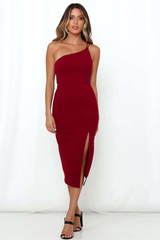 HELLO MOLLY Taking It Back Dress Maroon sold by Hello Molly product image thumbnail 4