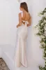 Romantic Affair Satin One Shoulder Maxi Dress Champagne sold by Hello Molly