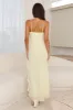 Fresh Scent Frill Maxi Dress Yellow sold by Hello Molly