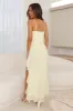 Fresh Scent Frill Maxi Dress Yellow sold by Hello Molly