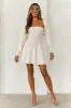 Indulging Ribbed Strapless Mini Dress Vanilla sold by Hello Molly