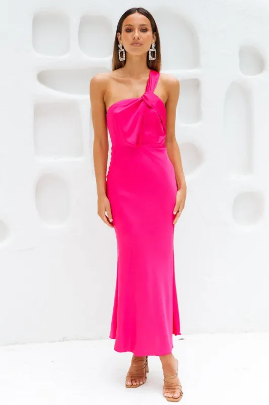 Adore Sunsets Midi Dress Fuchsia sold by Hello Molly