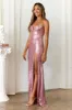 DEAR EMILIA Shiniest Diamond Maxi Dress Pink sold by Hello Molly