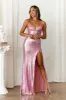 DEAR EMILIA Shiniest Diamond Maxi Dress Pink sold by Hello Molly